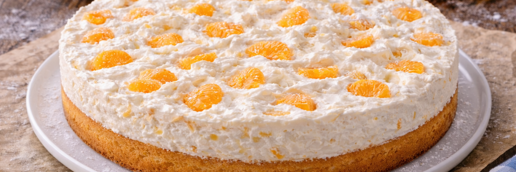 Schütteltorte Mandarine