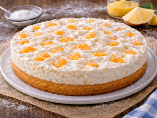 Schütteltorte Mandarine