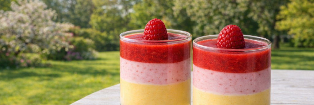 Himbeersooter mit Joghurt und Eierlikör