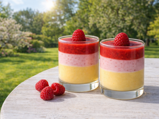 Himbeersooter mit Joghurt und Eierlikör