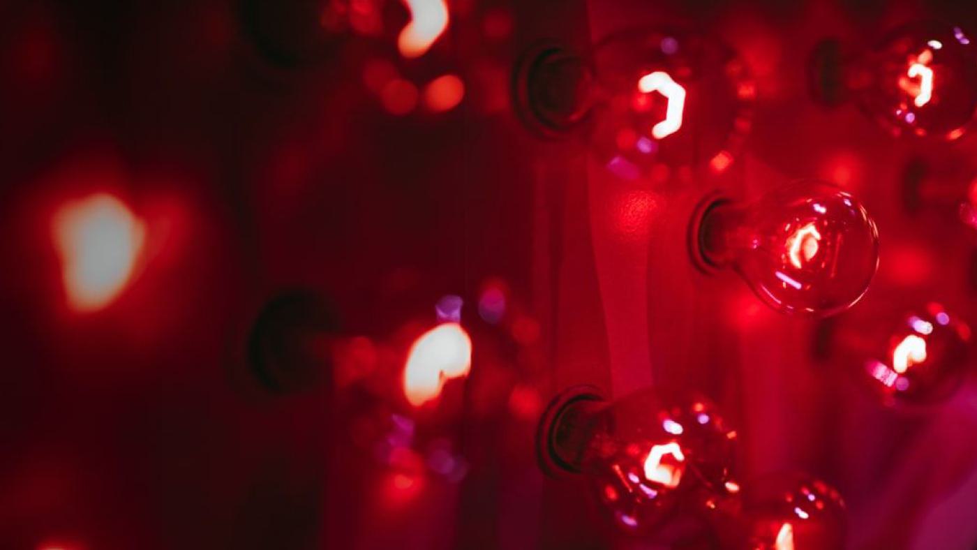 Lampen in einem Theater